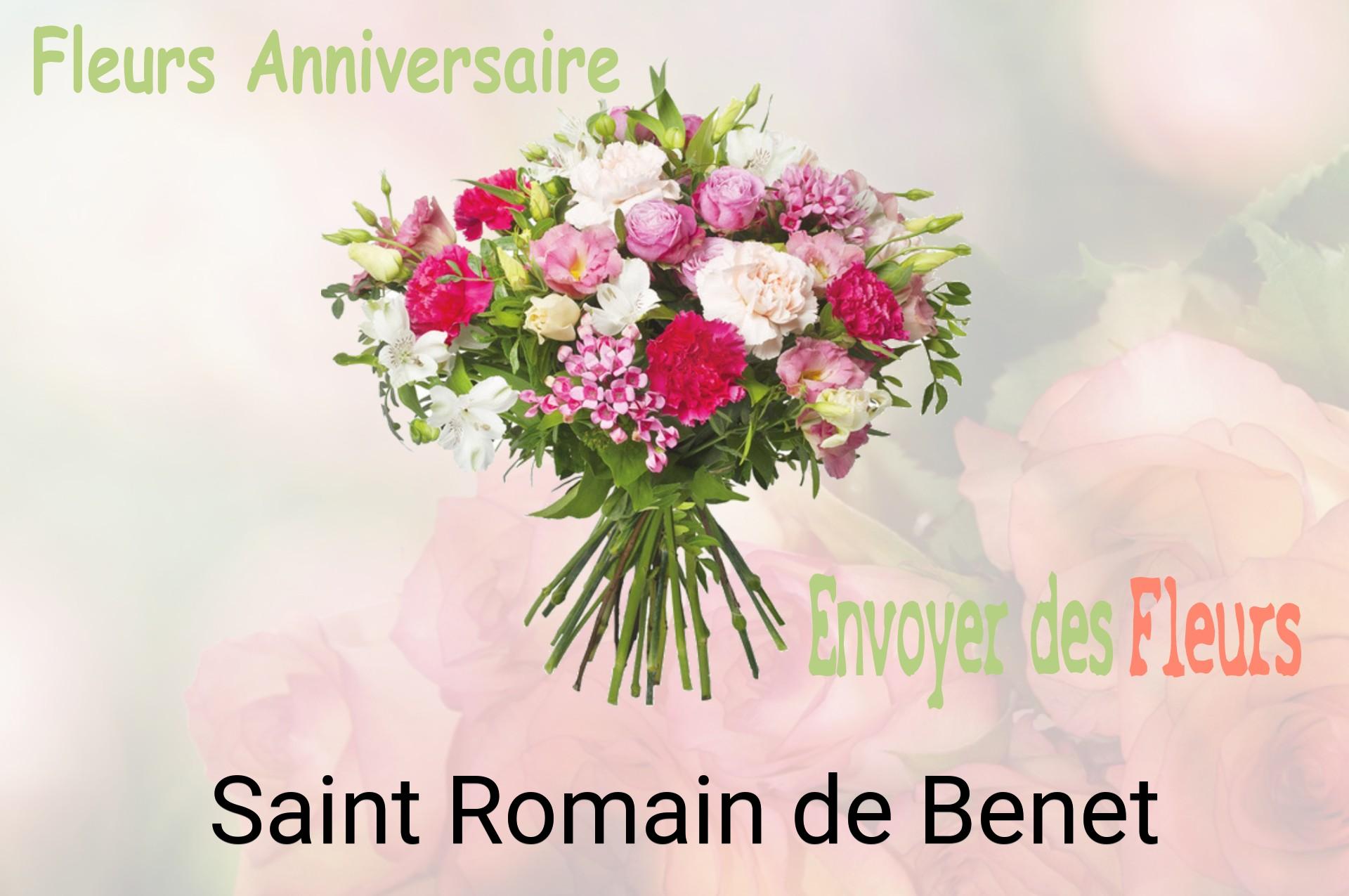 Bouquet de fleurs d’anniversaire livré à Saint-Romain-de-Benet