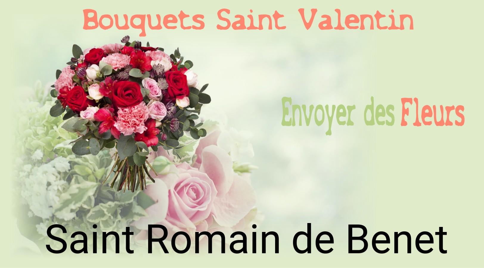 Roses de Saint-Valentin livrées à Saint-Romain-de-Benet